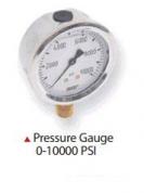 PRESSURE GAUGE 0-10000 PSI -SAE THREAD